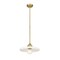 Z-Lite Paloma Pendant, 1-Light, 14 In.W x 6.25 In.H, Olde Brass/Gloss Opal 820P14-OBR - alternate 3